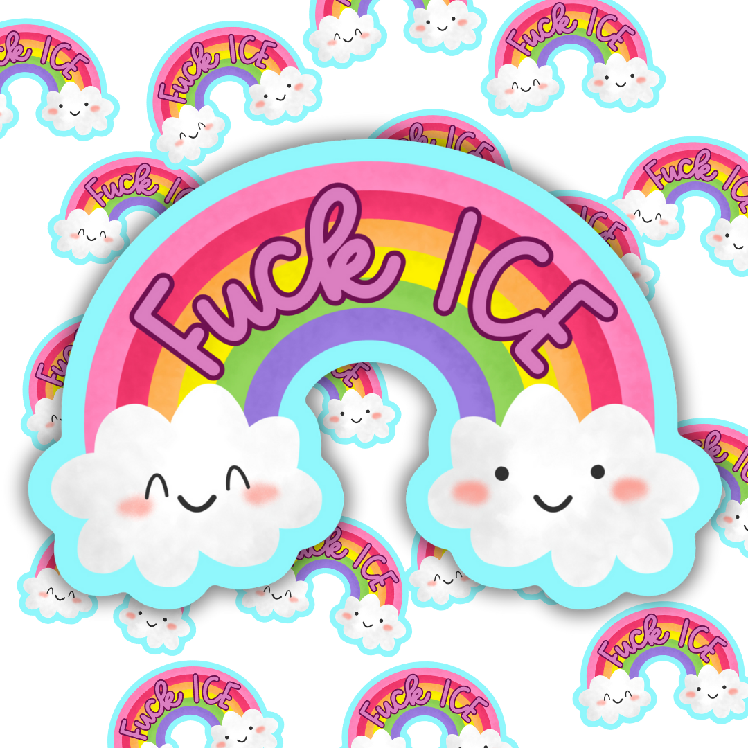 Fck ICE Rainbow Vinyl Sticker
