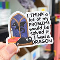 Dragons Solve Problems Vinyl Sticker