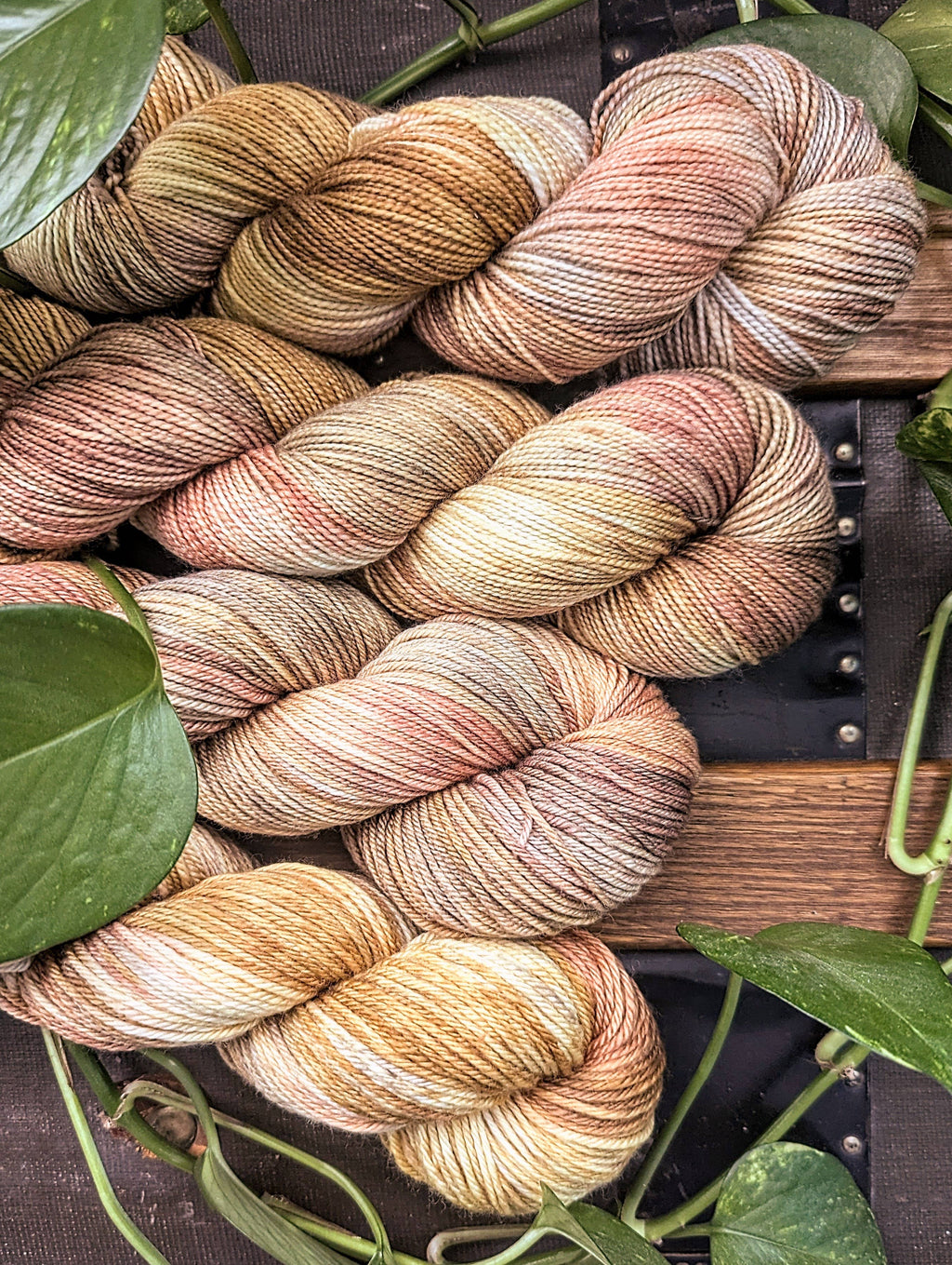 The Ginger Needle Yarns - Aloy, Hand Dyed Yarn