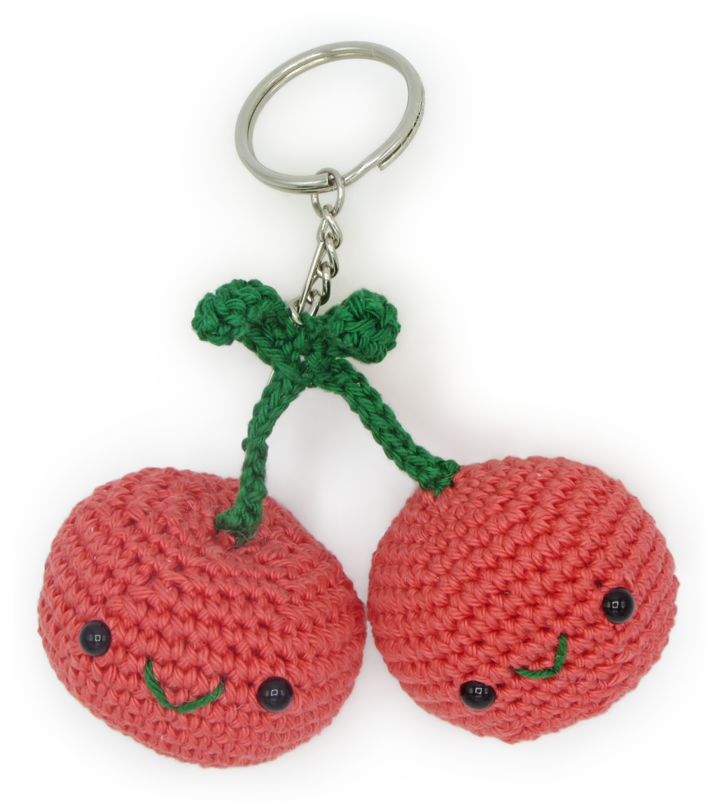 DIY Crochet Kit - Cherries Bag Charm