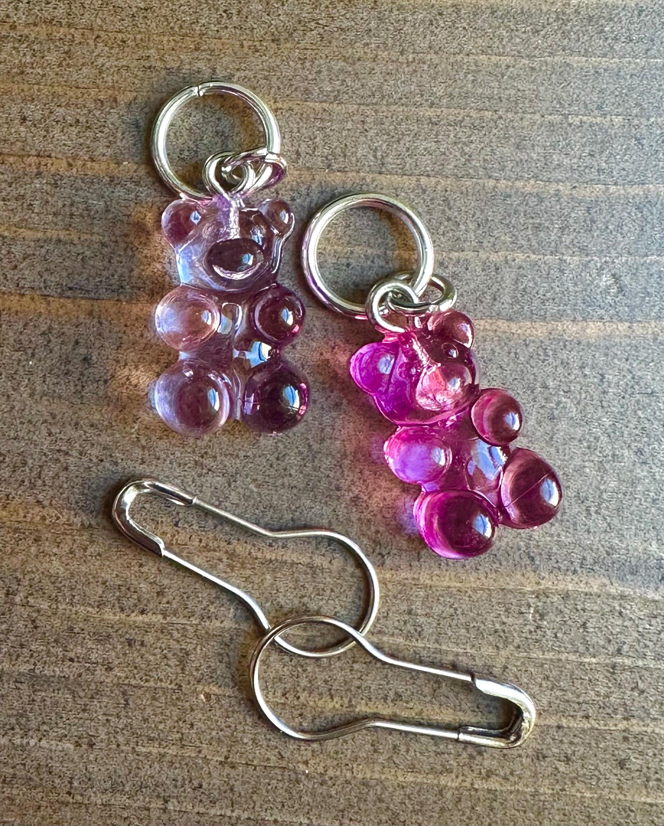 Gummy bear  stitch marker set - 2 piece