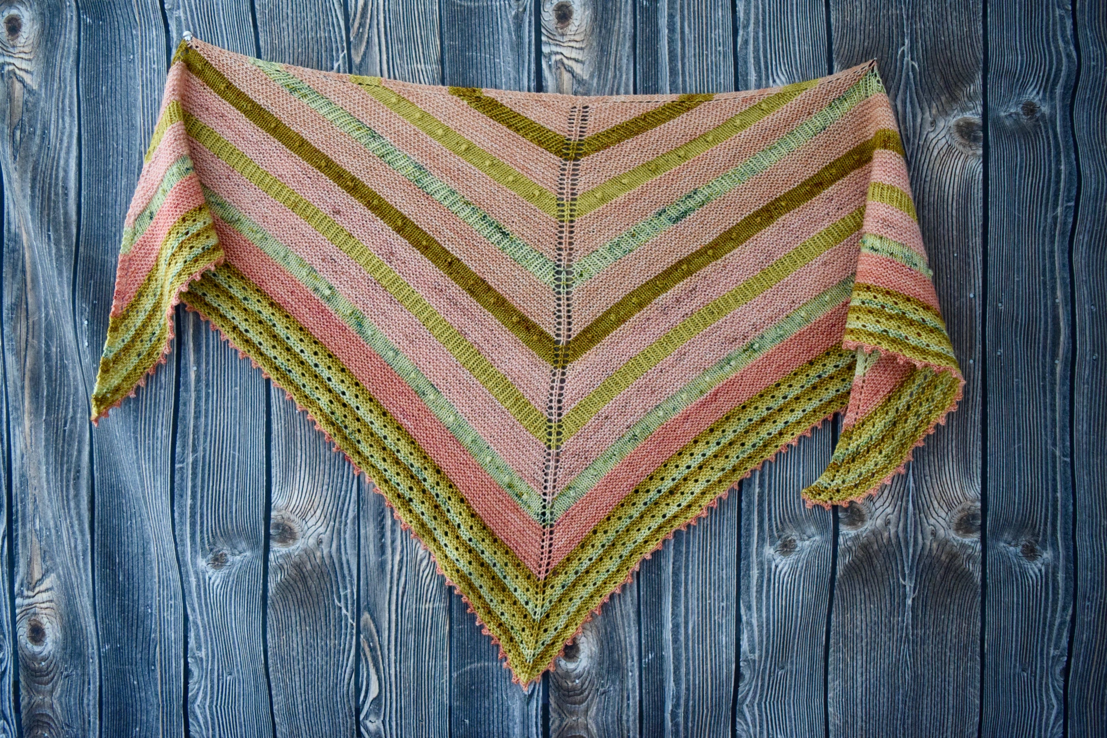 Spring Fling Shawl Knitting Paper Pattern