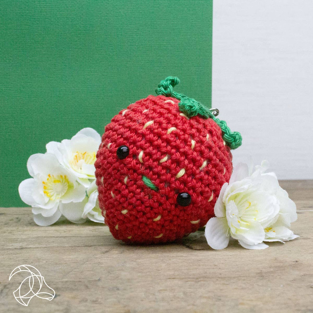 DIY Crochet Kit - Strawberry Bag Charm