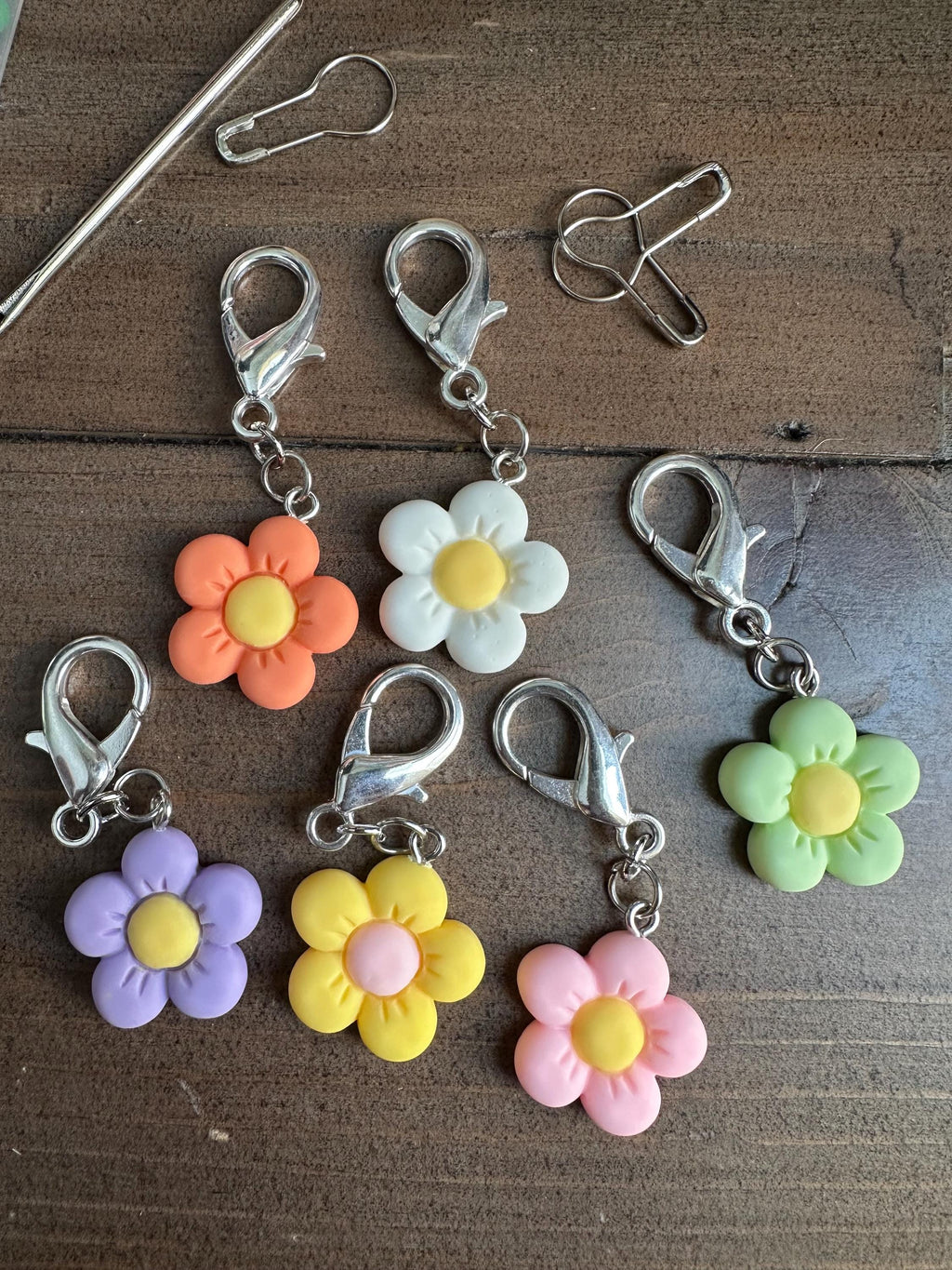 Spring Flowers stitch markers - 1 piece