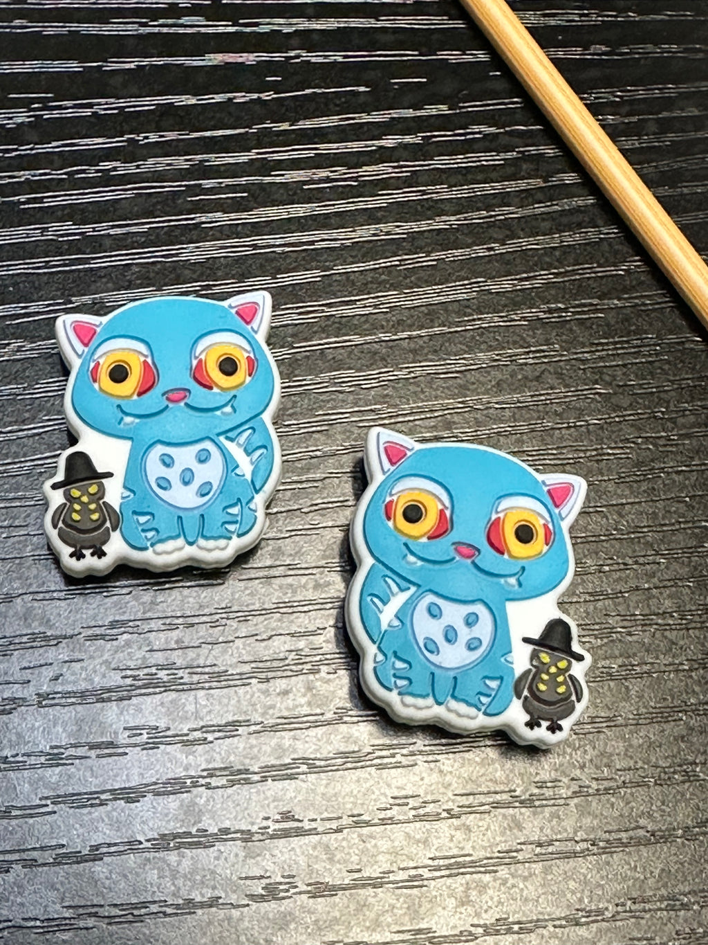 Derpy kitty and bird Stitch Stoppers