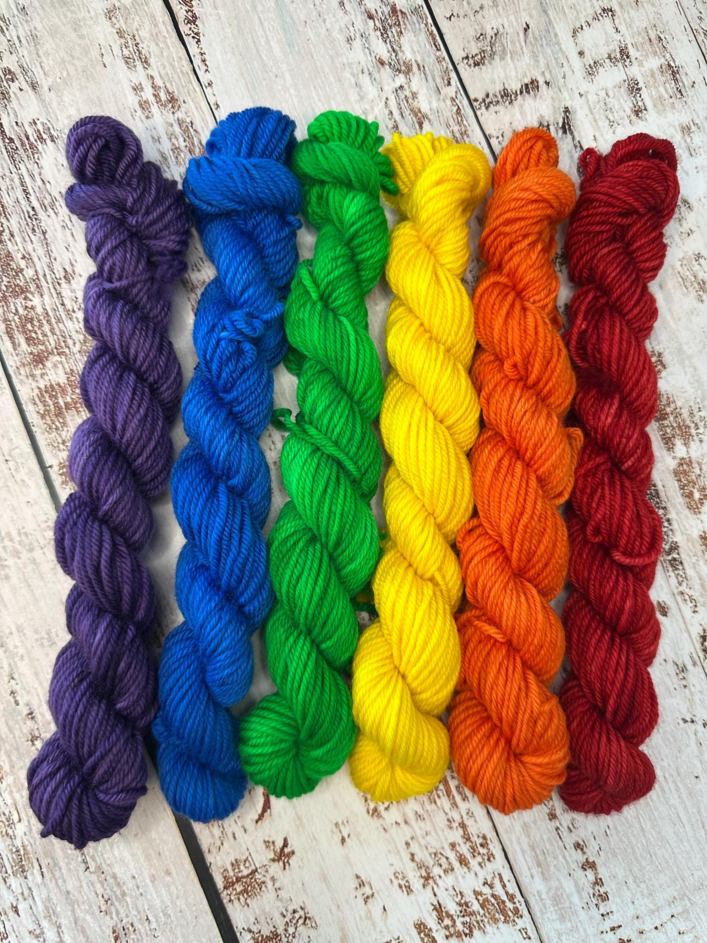 Box of Markers Rainbow Mini Skein Set, fingering