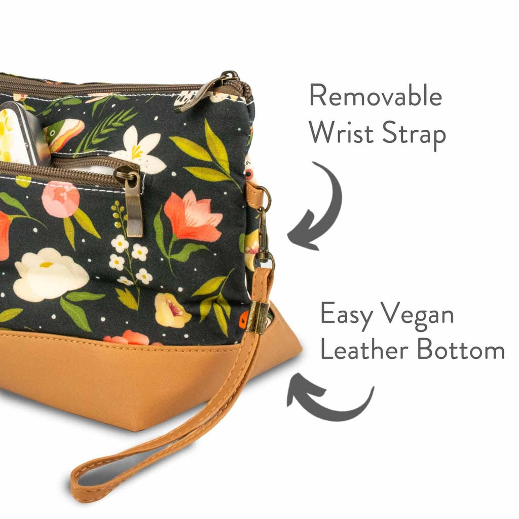 Night Forest Trinity Bag – Medium Zippered Knitting Project Bag