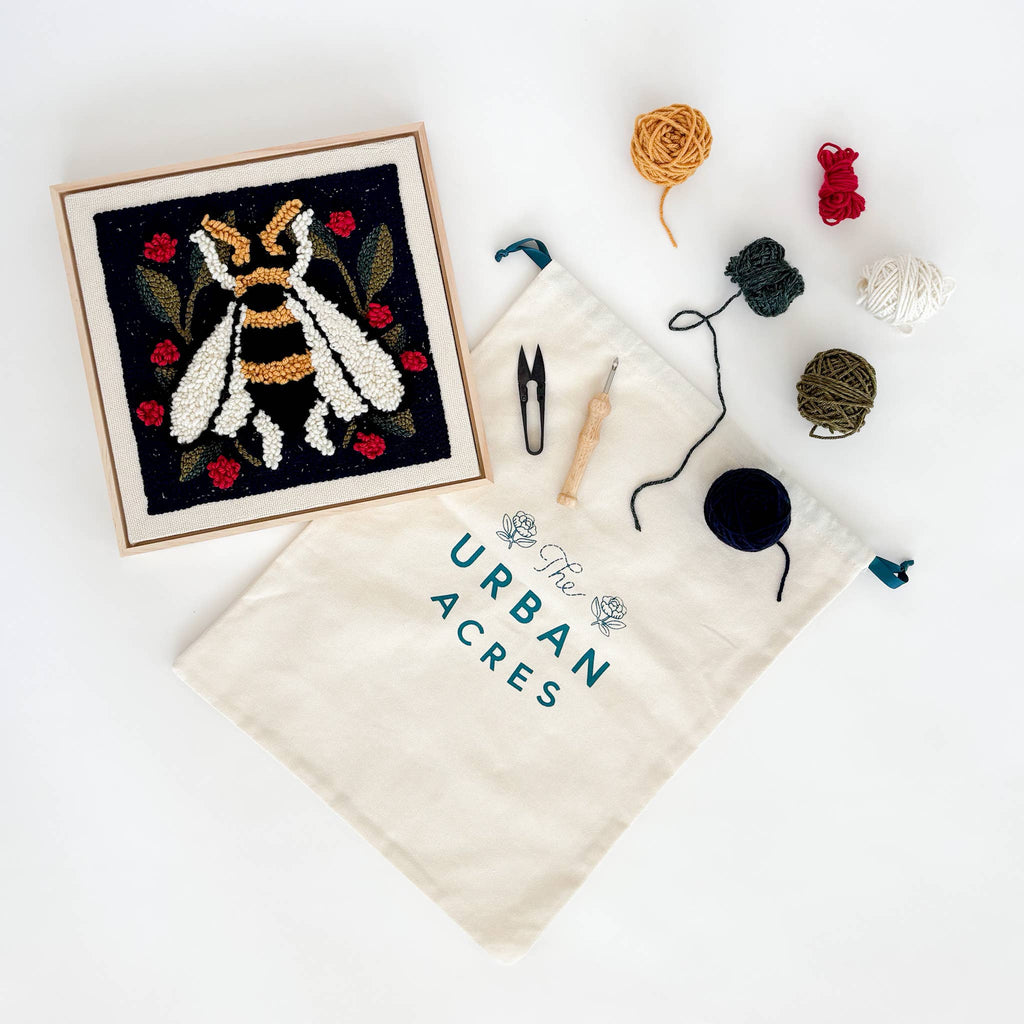 Spring Bee Punch Needle Frame Kit