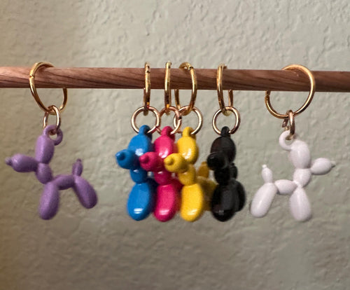 Balloon Animal stitch marker set