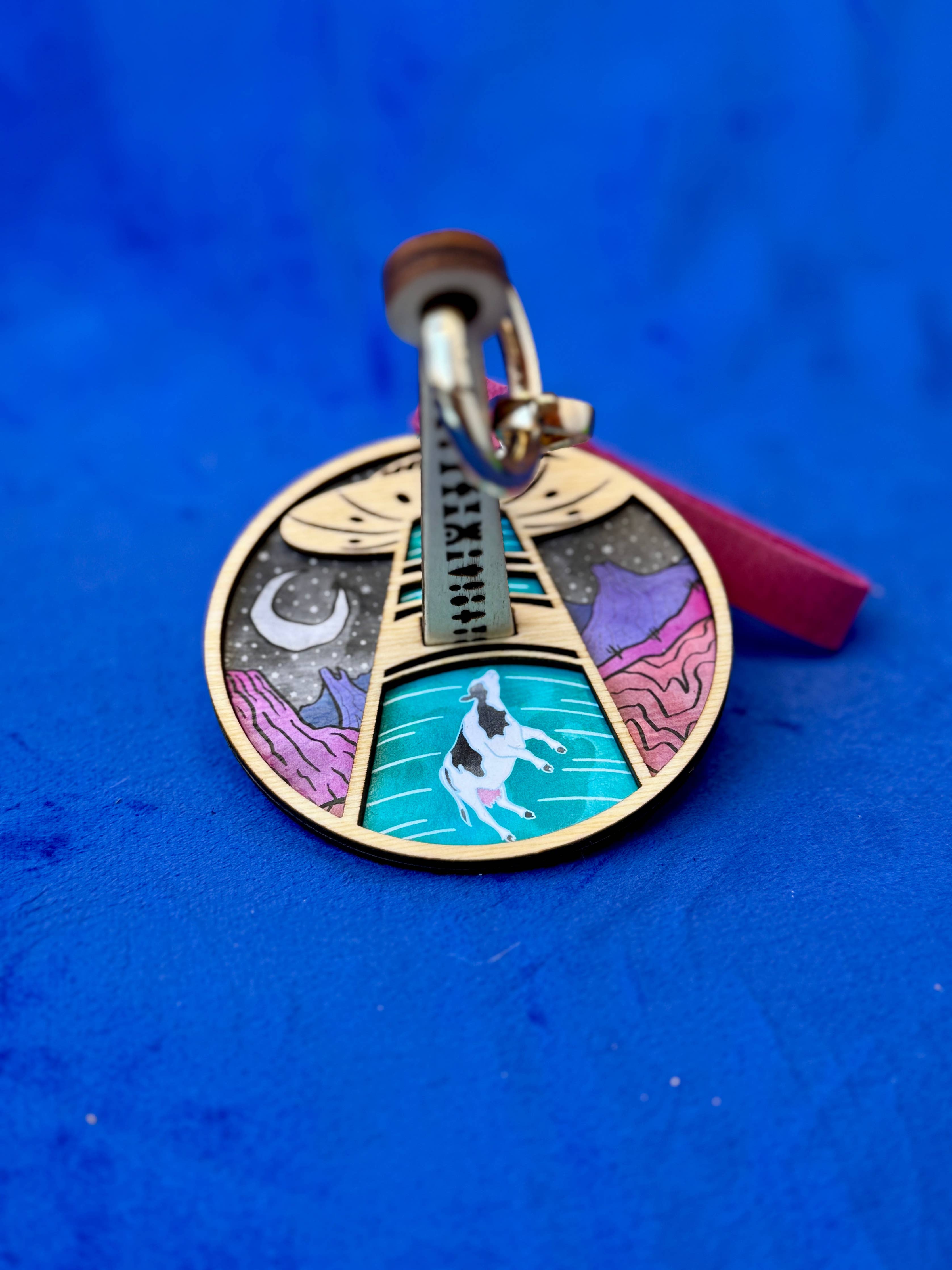 Lemonwood mini minder - UFO (Unfinished Fiber Object)