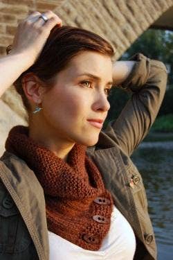Shawl Collared Cowl Knitting Pattern