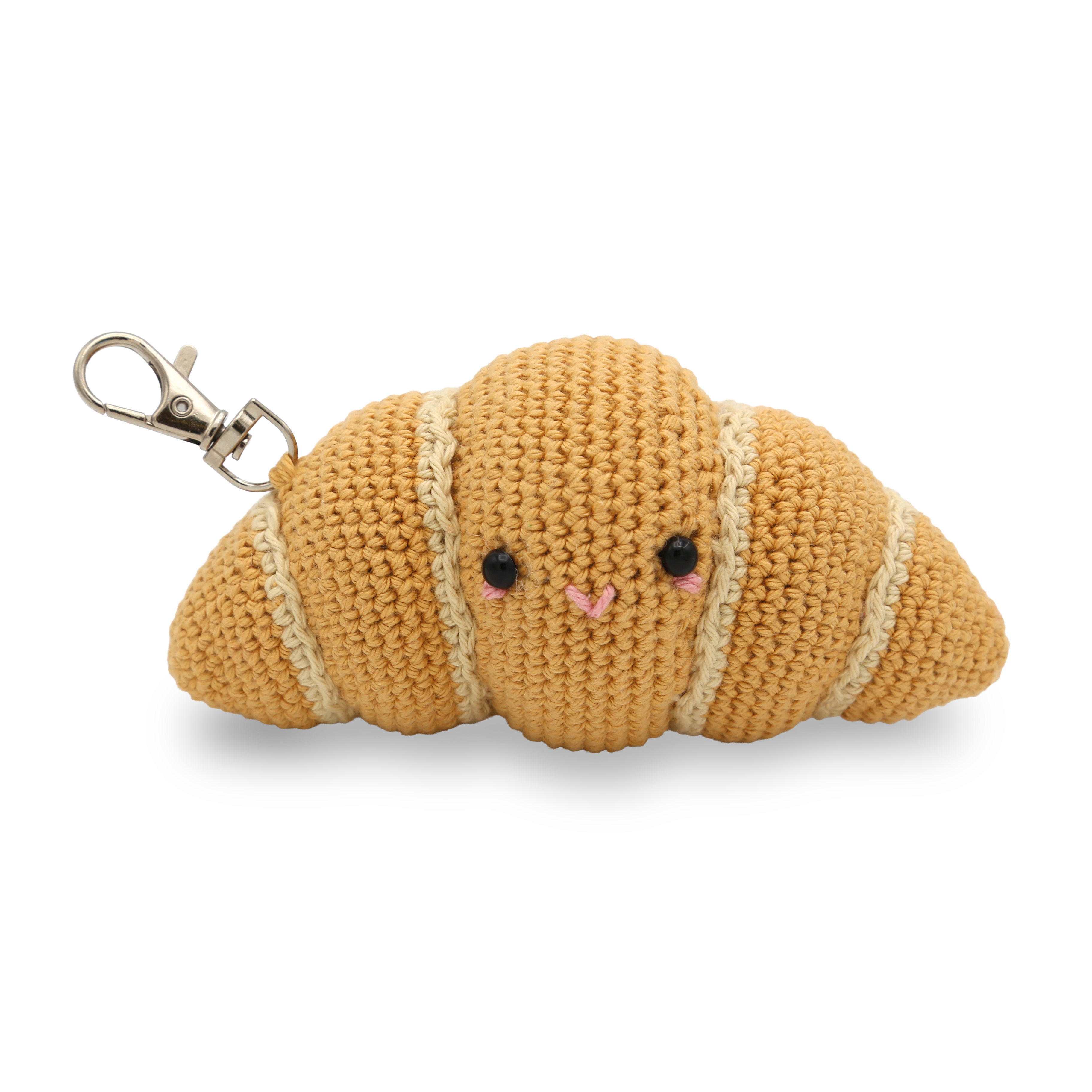 DIY Crochet Kit - Croissant Bag Charm