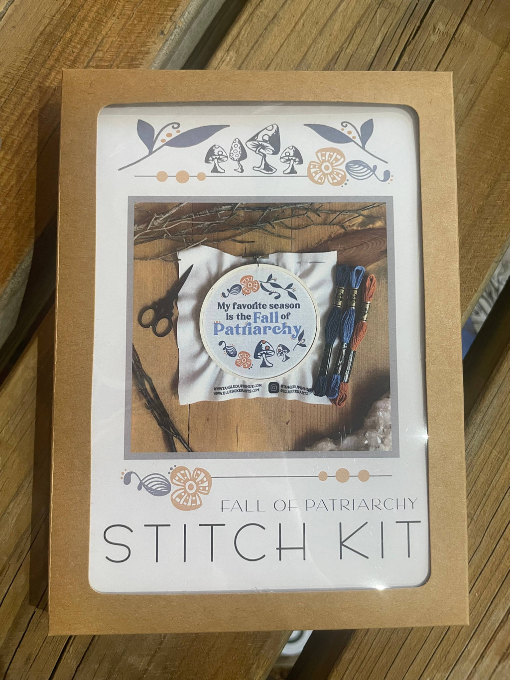 DIY Stitch Kit -My Favorite Season is the Fall of Patriarchy