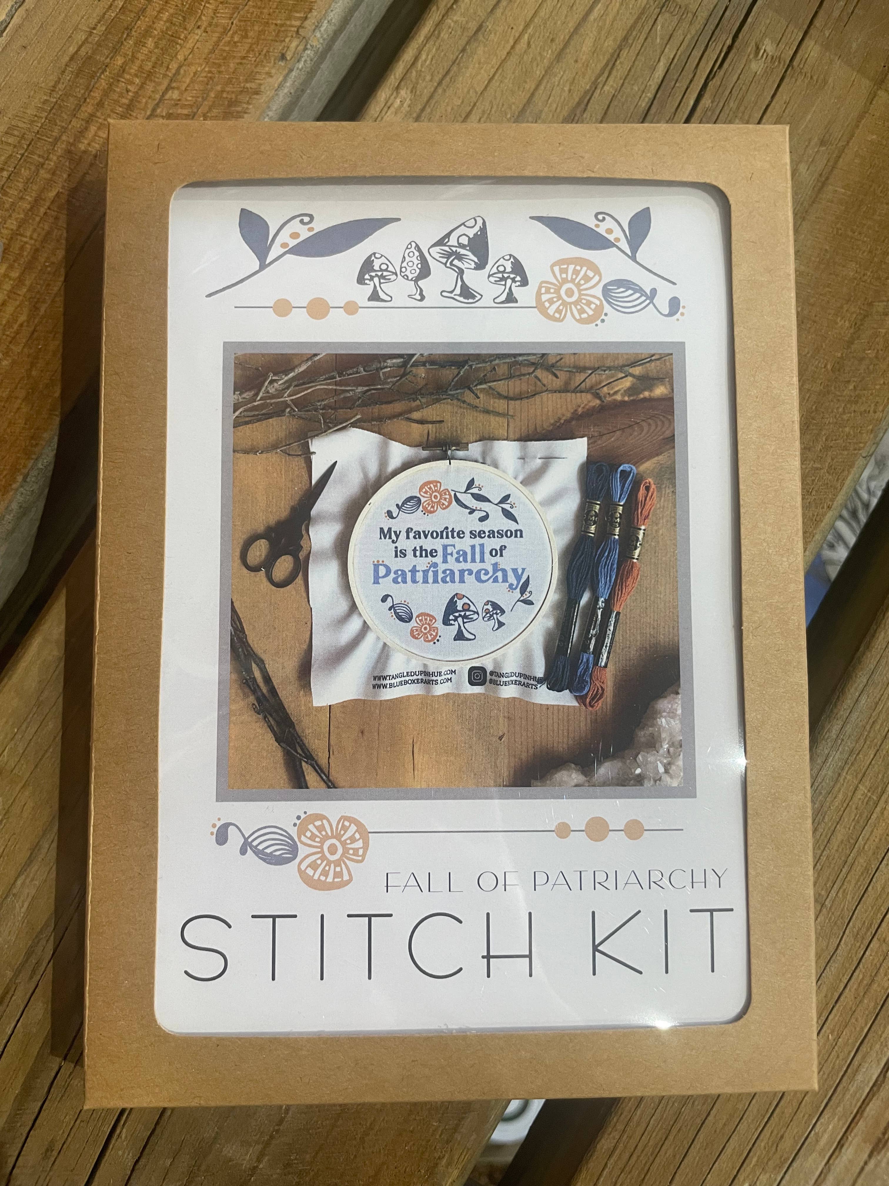 DIY Stitch Kit -My Favorite Season is the Fall of Patriarchy