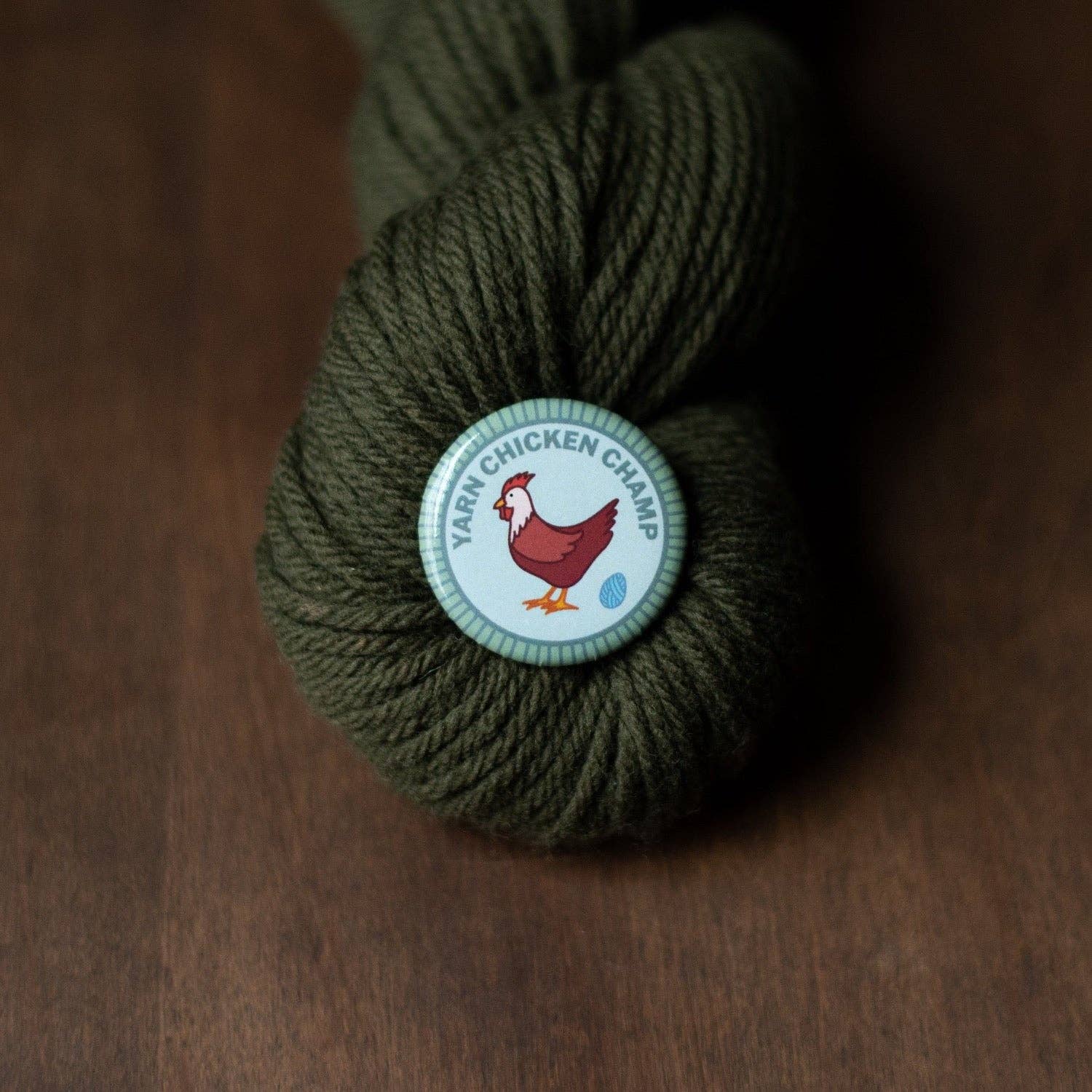 Yarn Chicken Champ Knitting Merit Badge