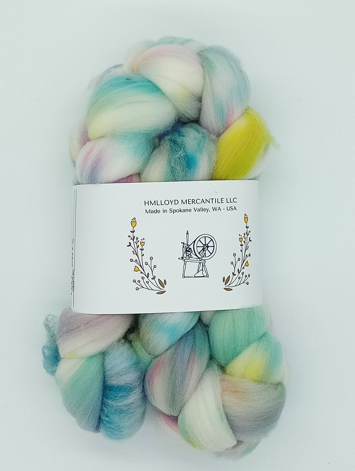 HM Lloyd Merino Hand Dyed Roving - 100 g. braids - OOAK Left Overs