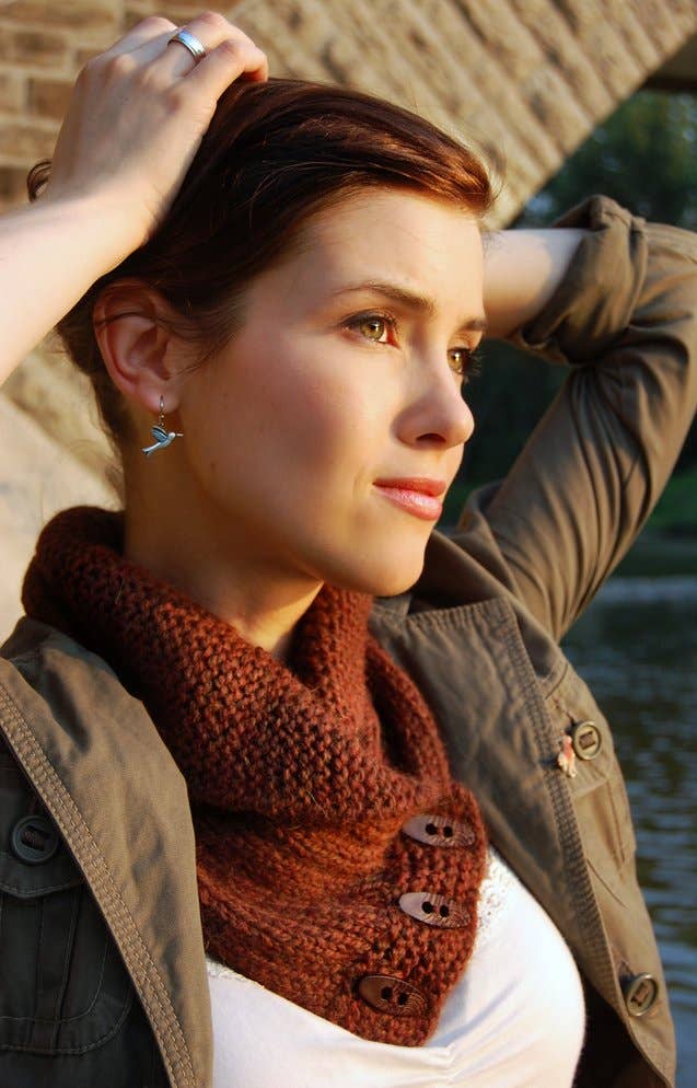Shawl Collared Cowl Knitting Pattern