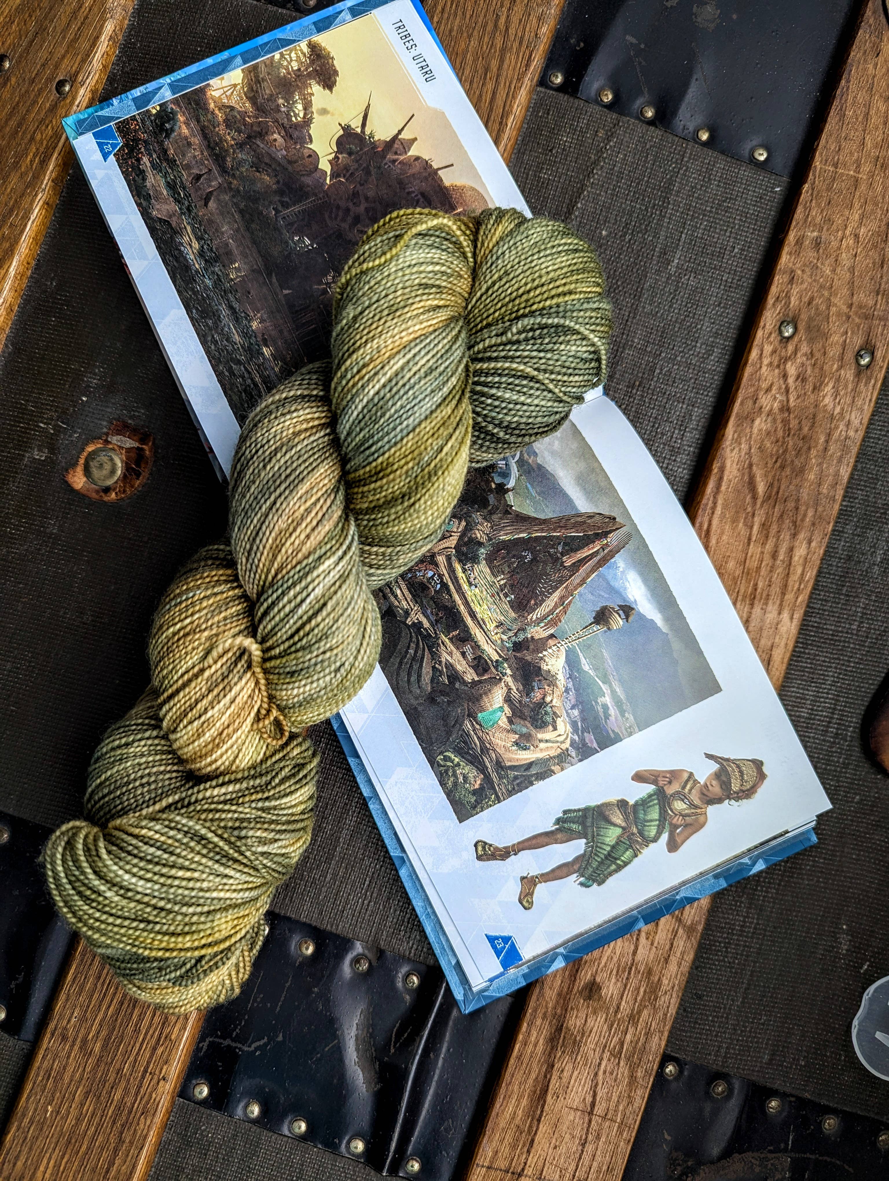 The Ginger Needle Yarns - Utaru, Hand Dyed Yarn
