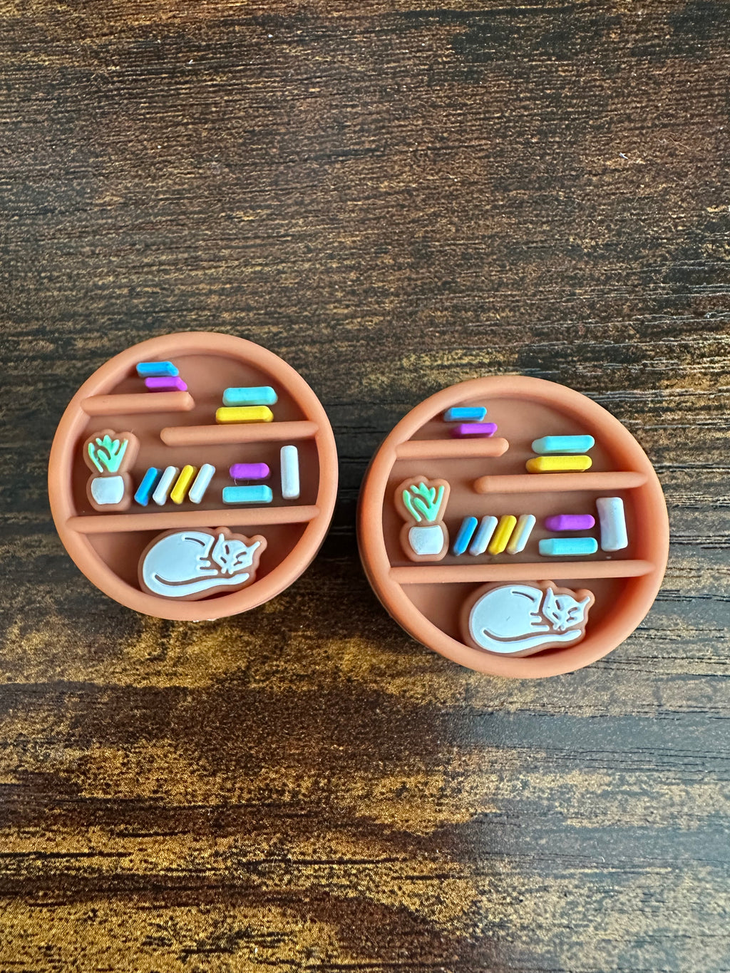 Cat and books Stitch Stoppers