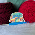 Dragon's Yarn Hoard Sticker