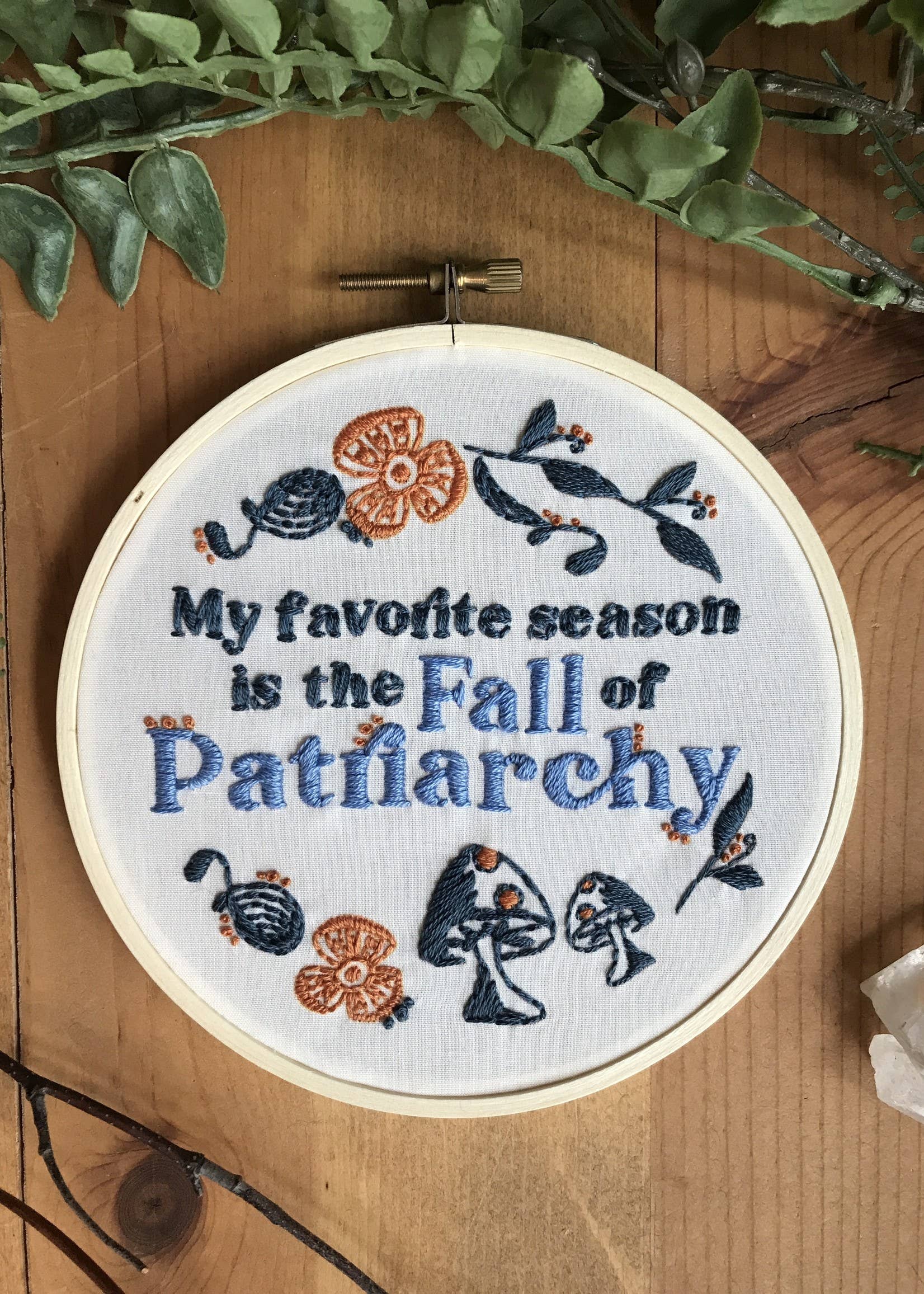 DIY Stitch Kit -My Favorite Season is the Fall of Patriarchy