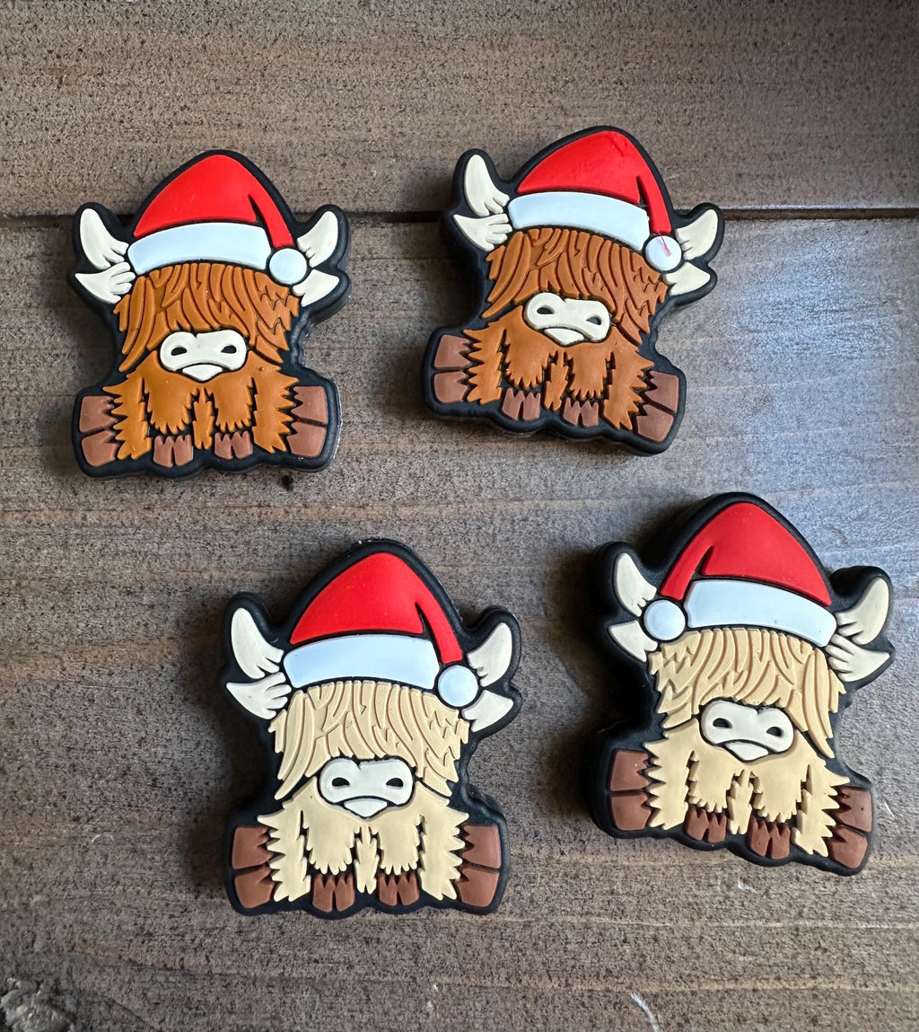 Christmas Highland Cow Stitch Stoppers