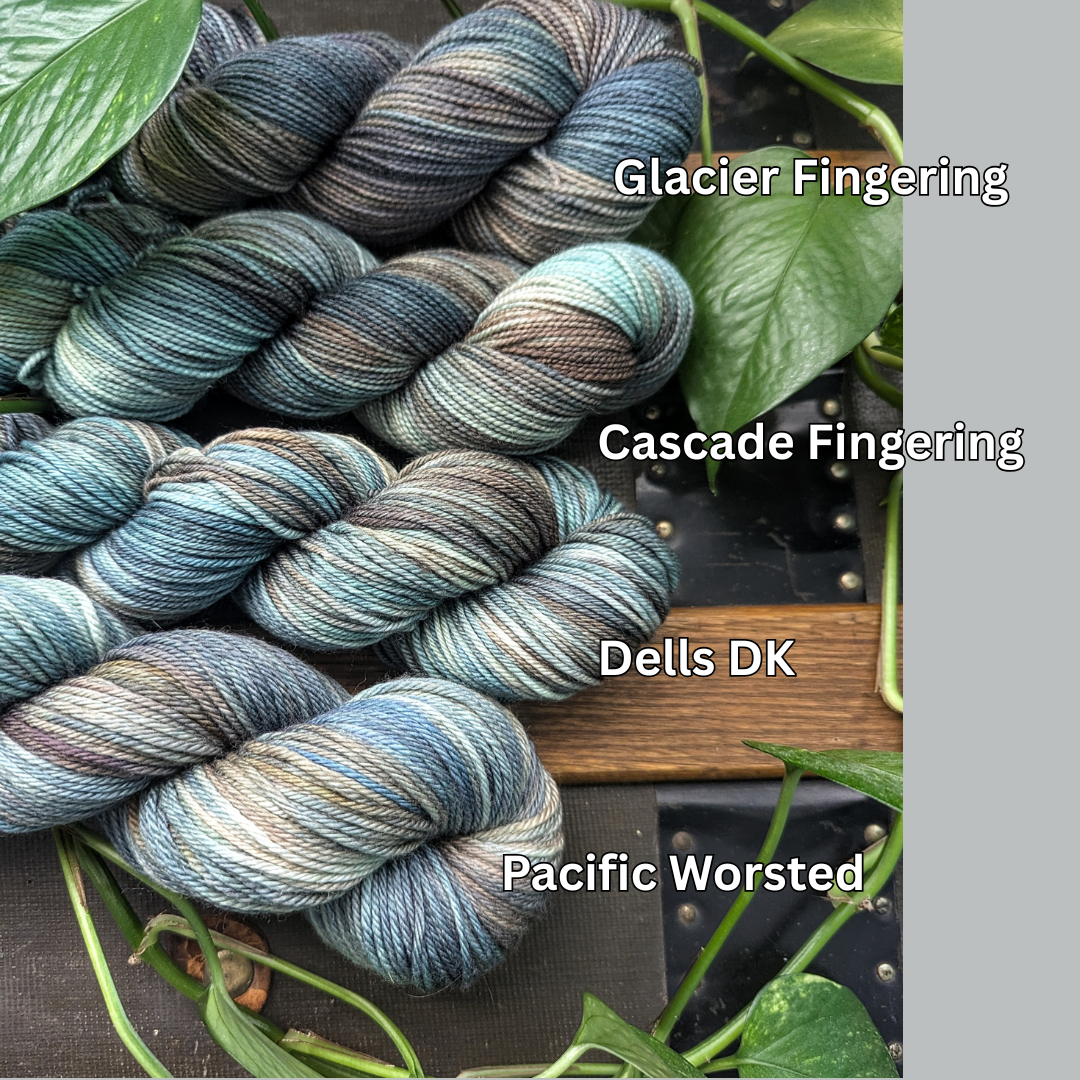 The Ginger Needle Yarns - Nora, Hand Dyed Yarn