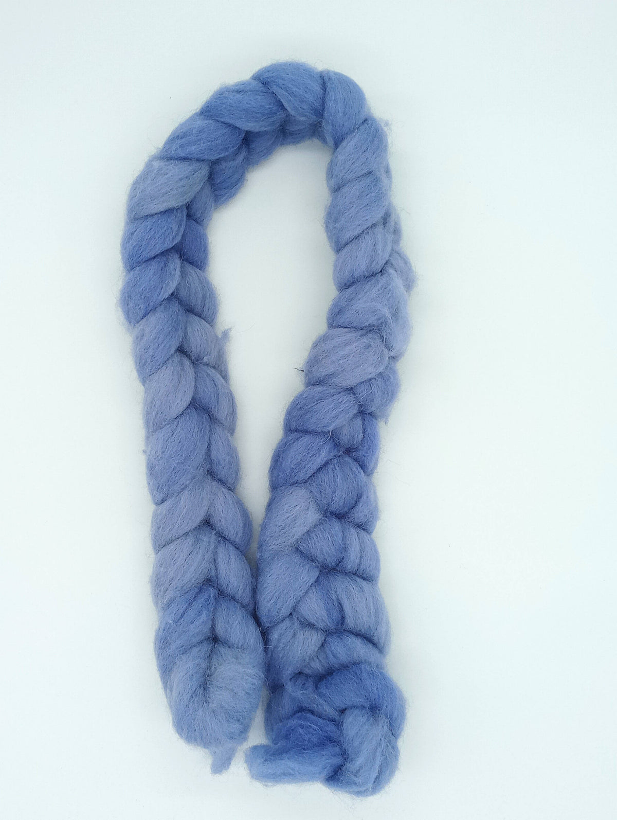 HM Lloyd Shetland Hand Dyed Roving - 100 g. braids - Midnight
