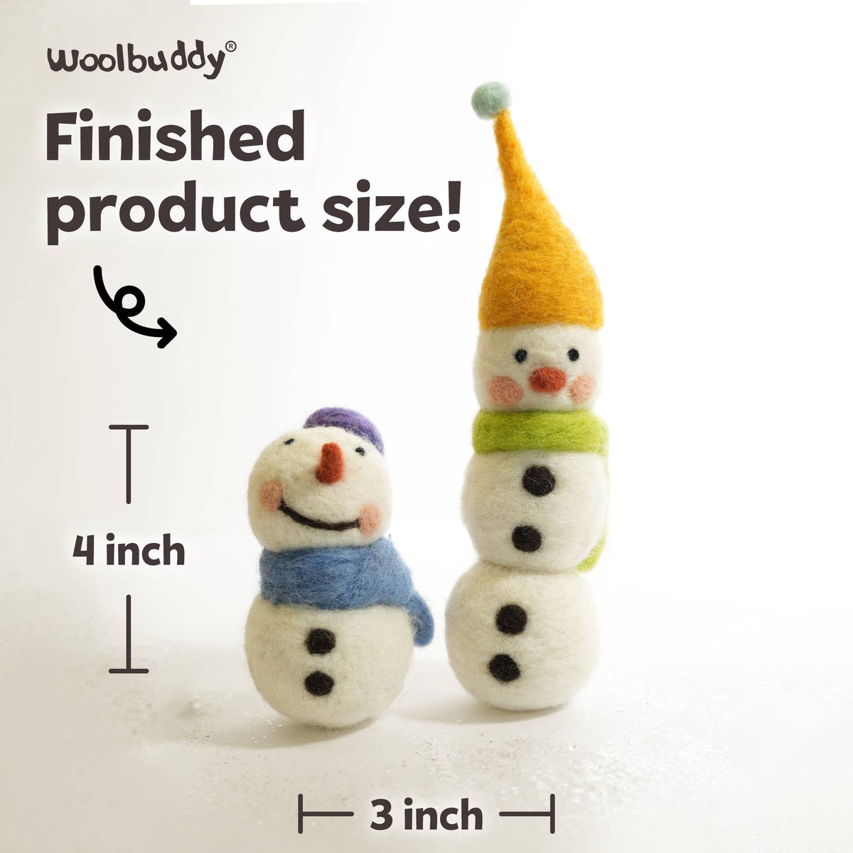 DIY Needle Felting Kit - Snowman