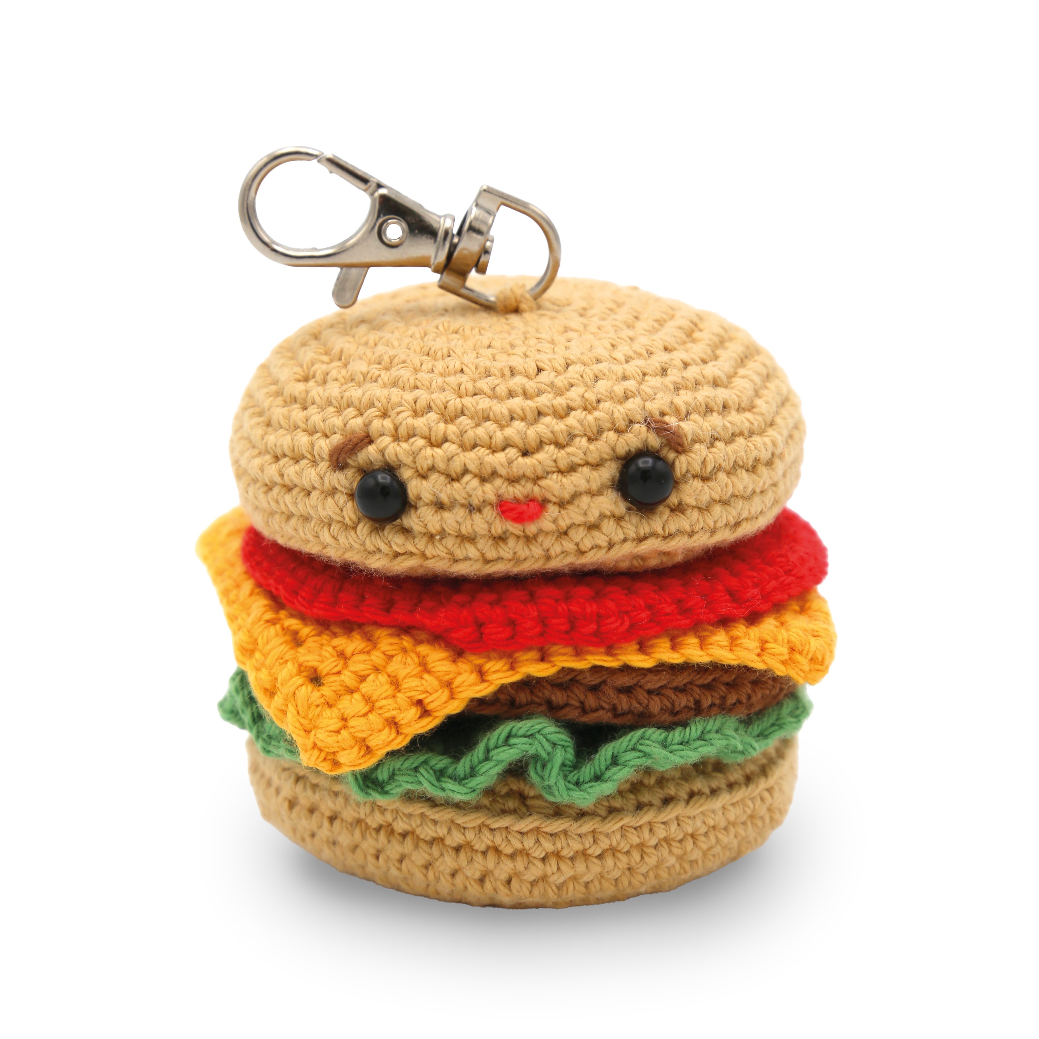 DIY Crochet Kit - Hamburger Bag Charm
