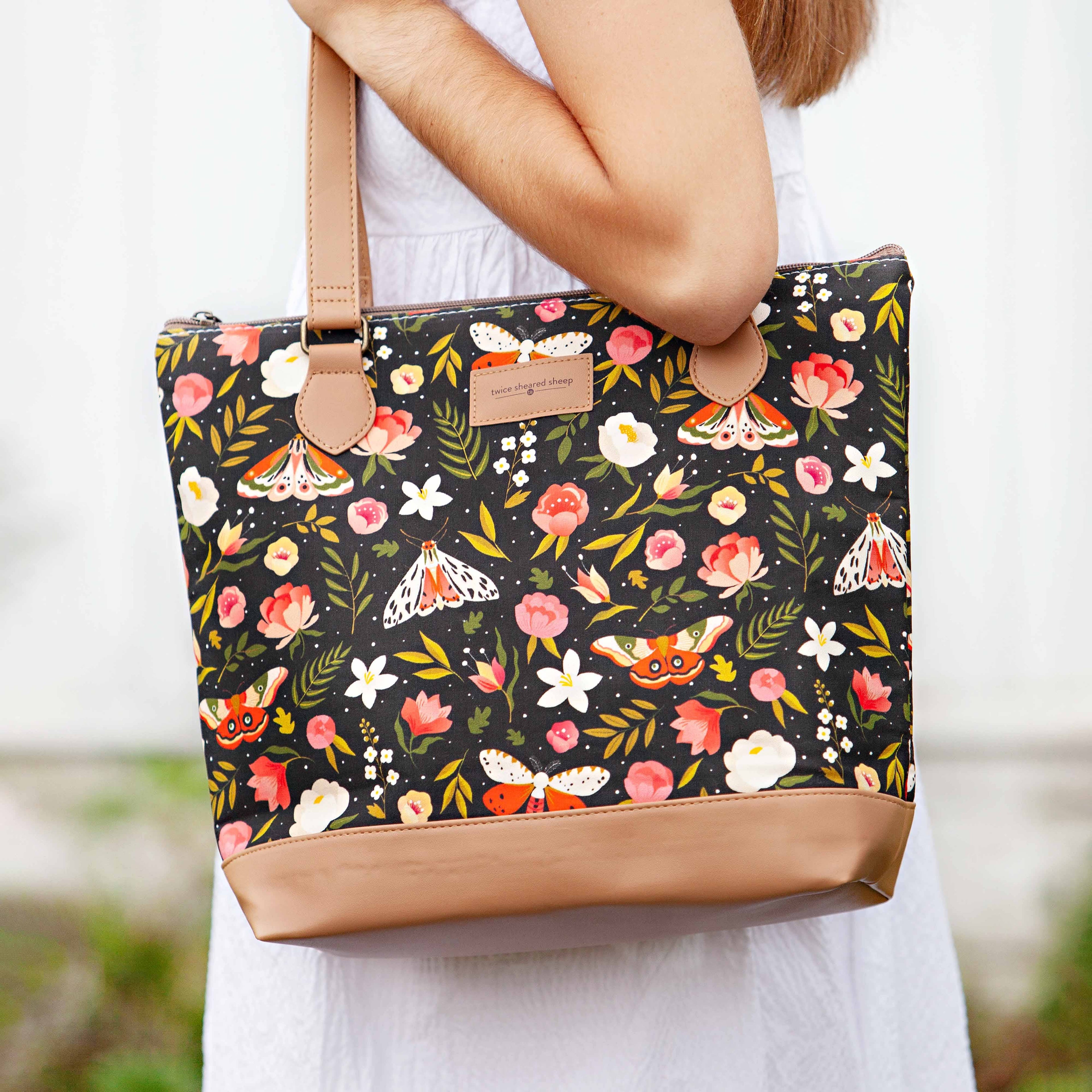 Night Forest Mega Trinity Bag – Large Zippered Knitting Project Bag