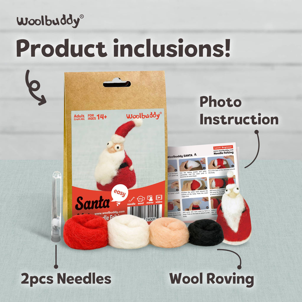 DIY Needle Felting Kit - Santa