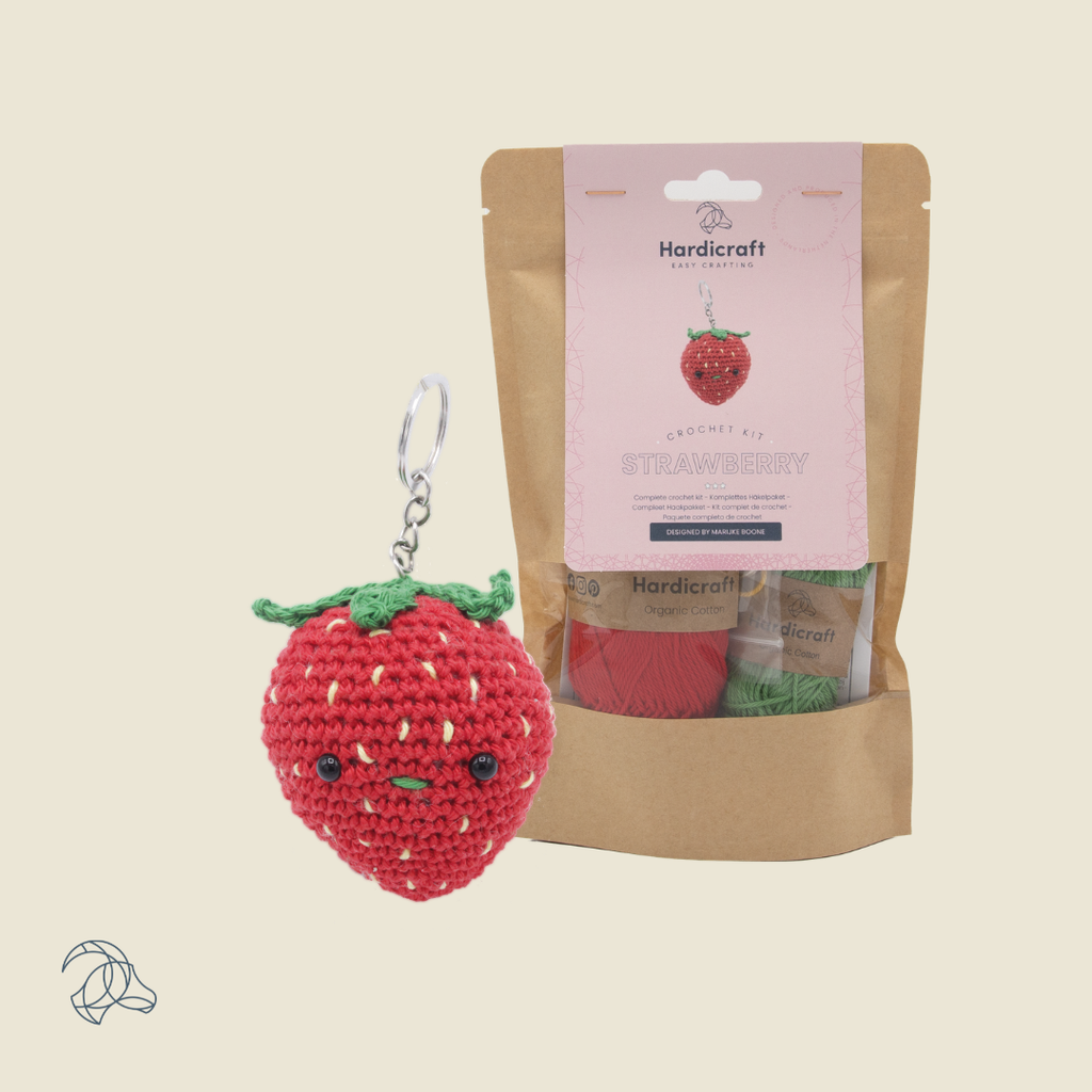 DIY Crochet Kit - Strawberry Bag Charm
