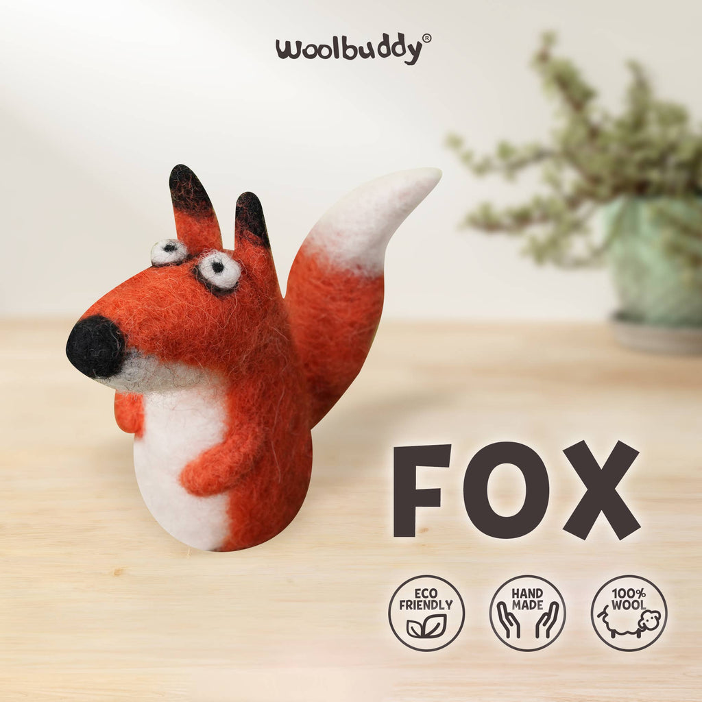 Needle Felting Kit – Wool fox DIY Craft Kit for Beginners