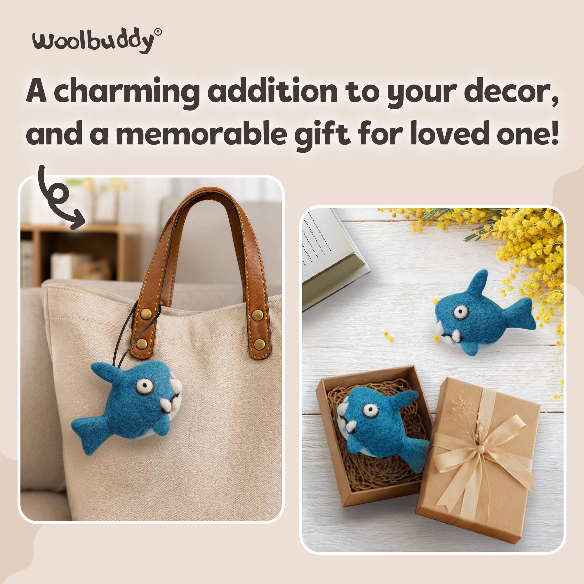 DIY Needle Felting Kit - Shark