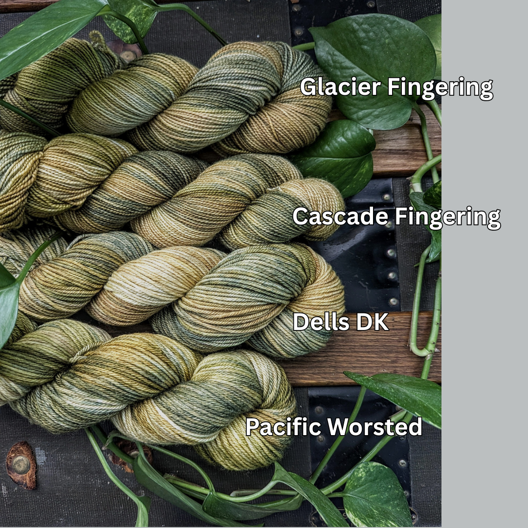 The Ginger Needle Yarns - Utaru, Hand Dyed Yarn