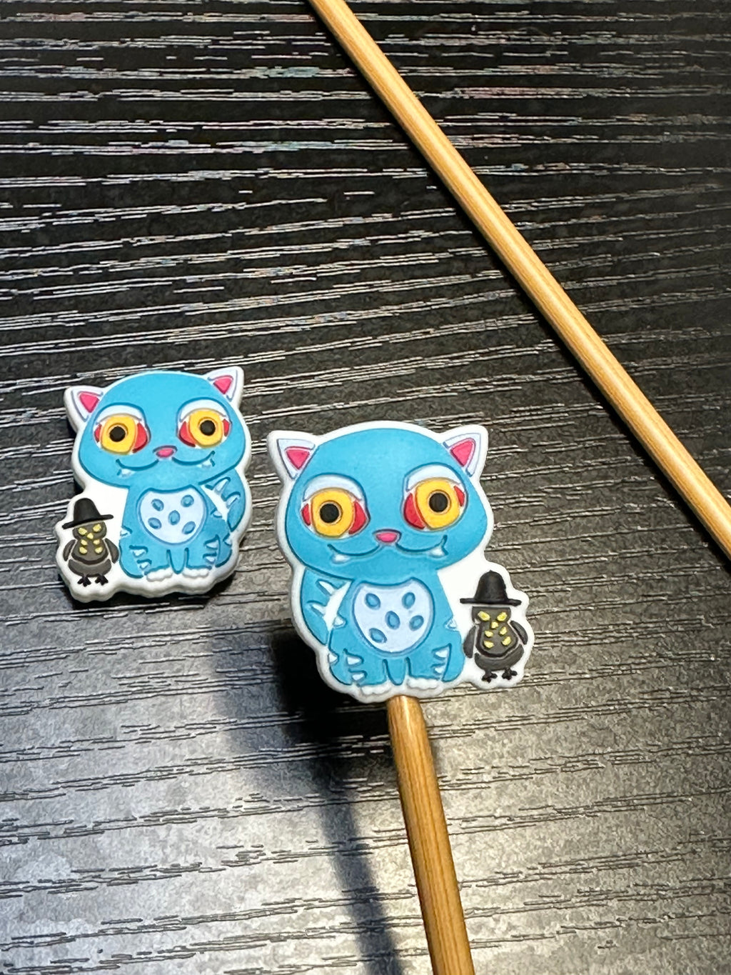 Derpy kitty and bird Stitch Stoppers