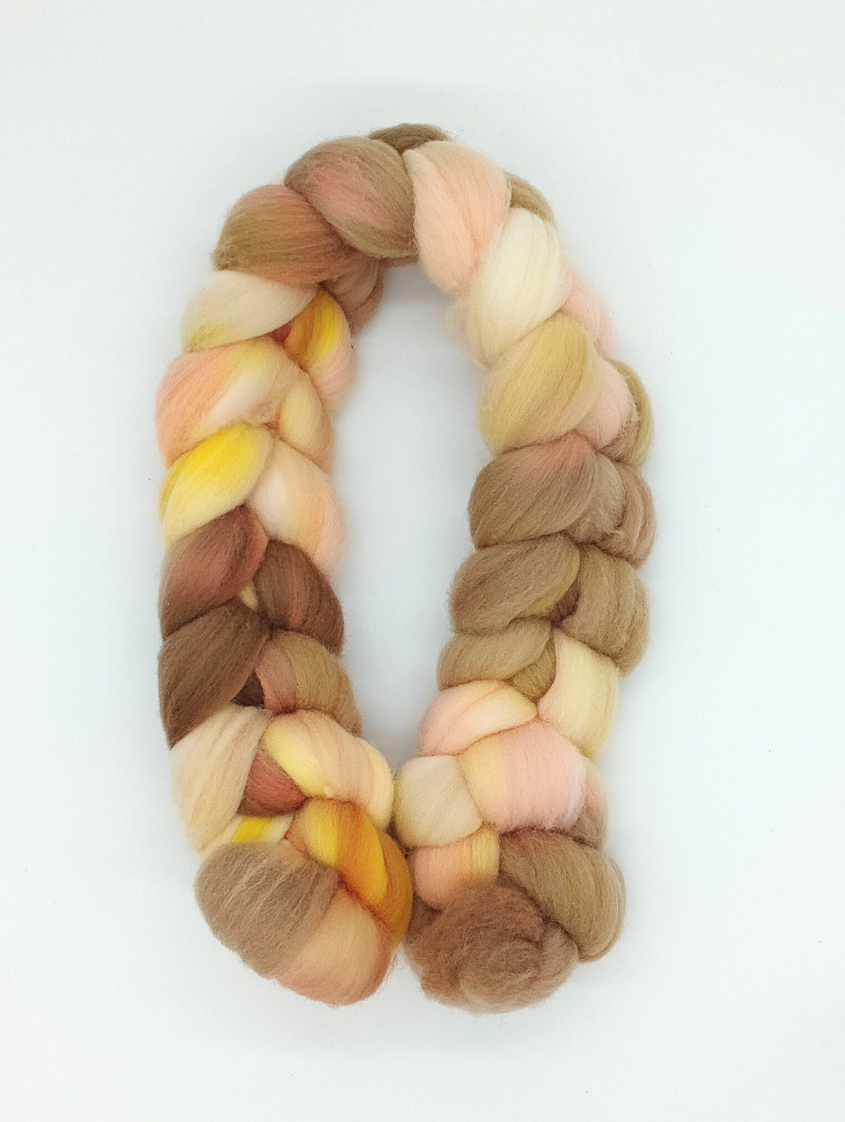 HM Lloyd Merino Hand Dyed Roving - 100 g. braids - Little Brown