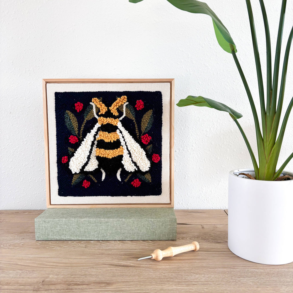 Spring Bee Punch Needle Frame Kit