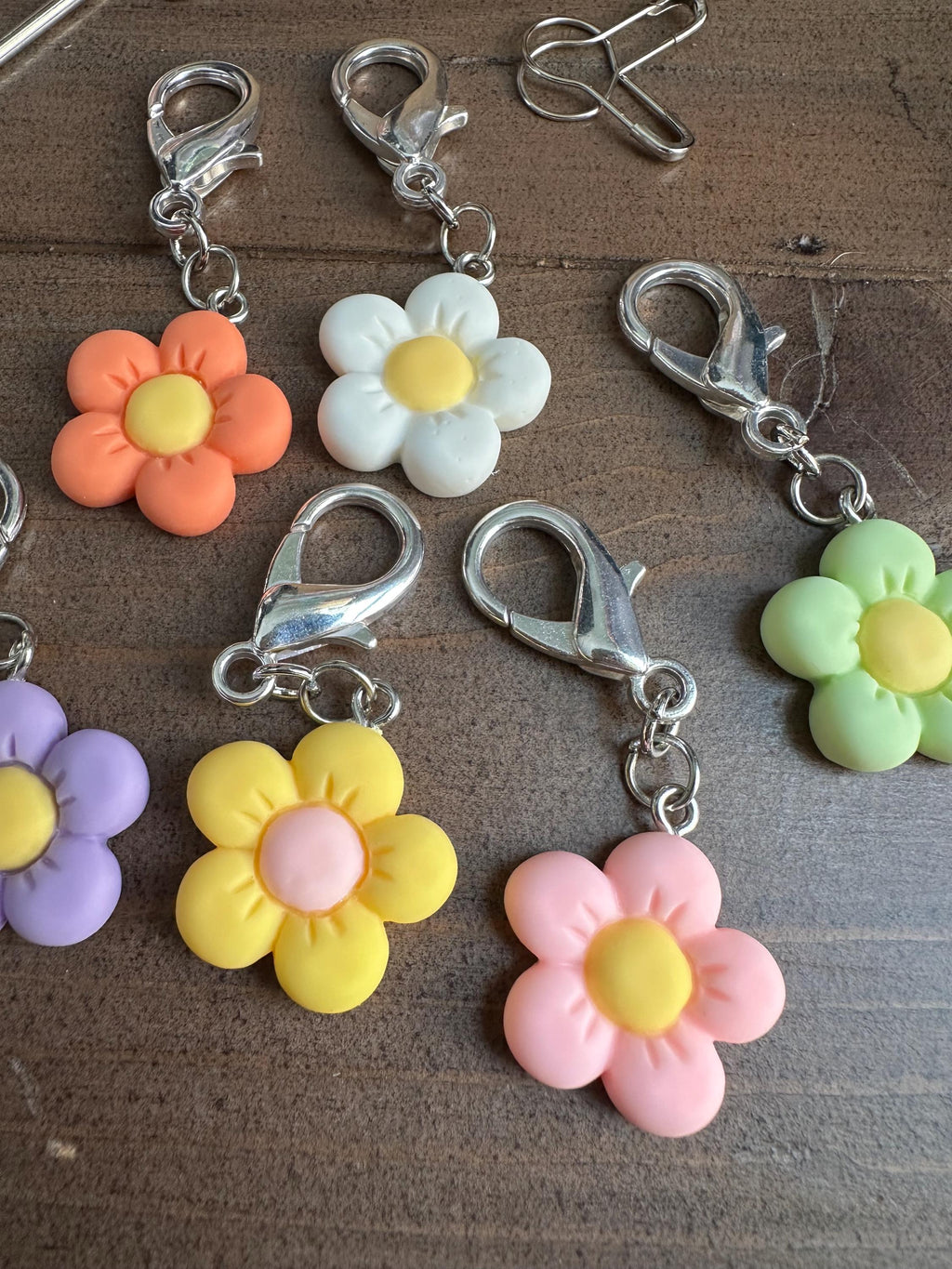 Spring Flowers stitch markers - 1 piece