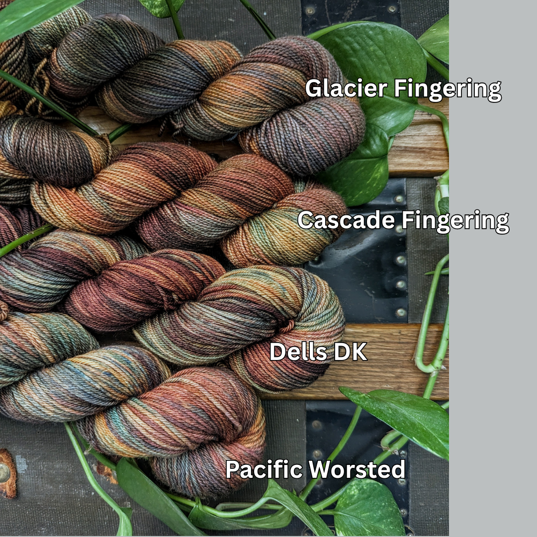 The Ginger Needle Yarns - Carja, Hand Dyed Yarn