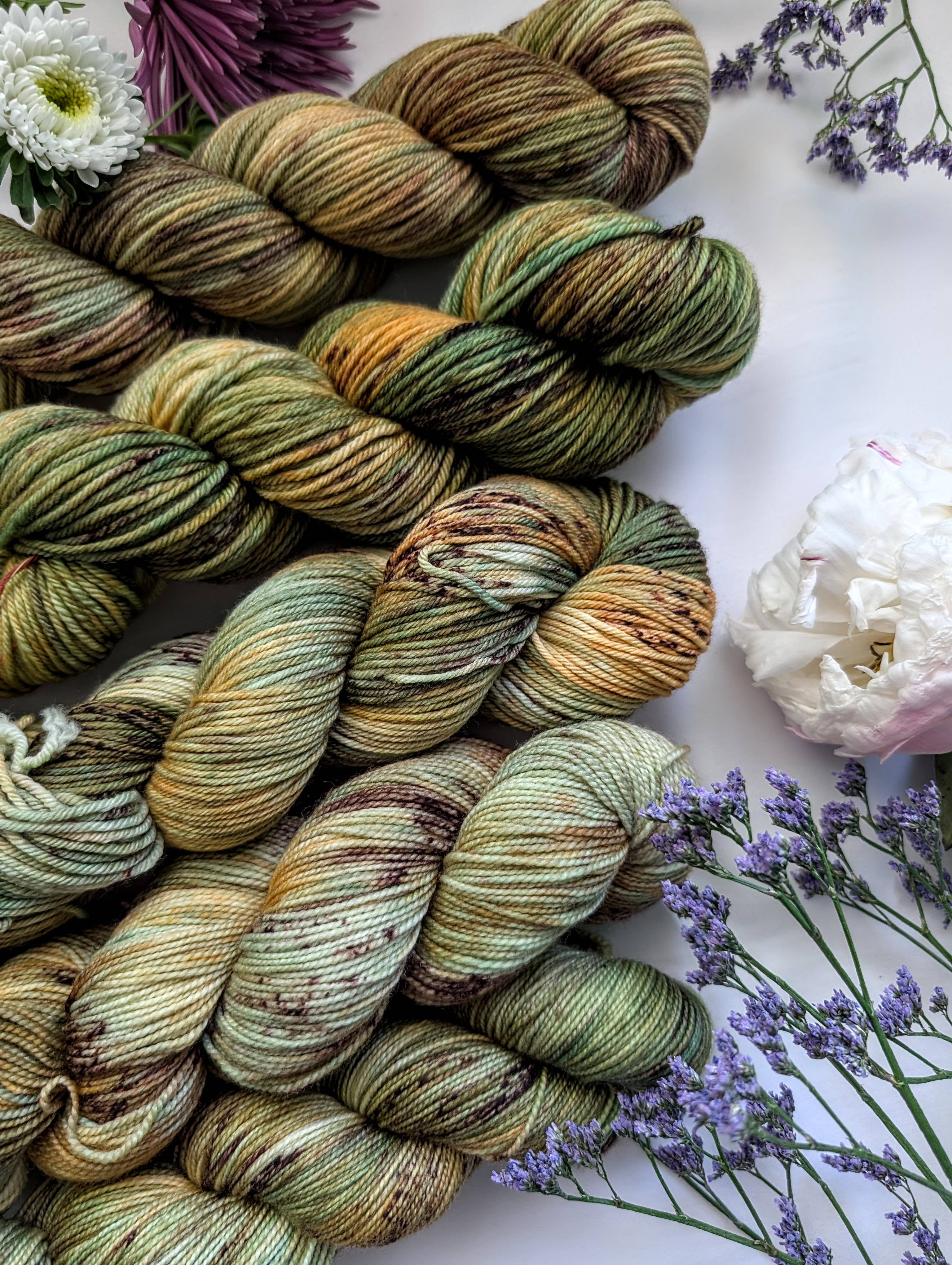 The Ginger Needle Yarns - Congaree, Hand Dyed Yarn