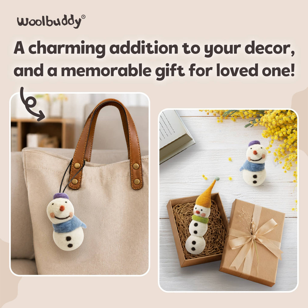 DIY Needle Felting Kit - Snowman
