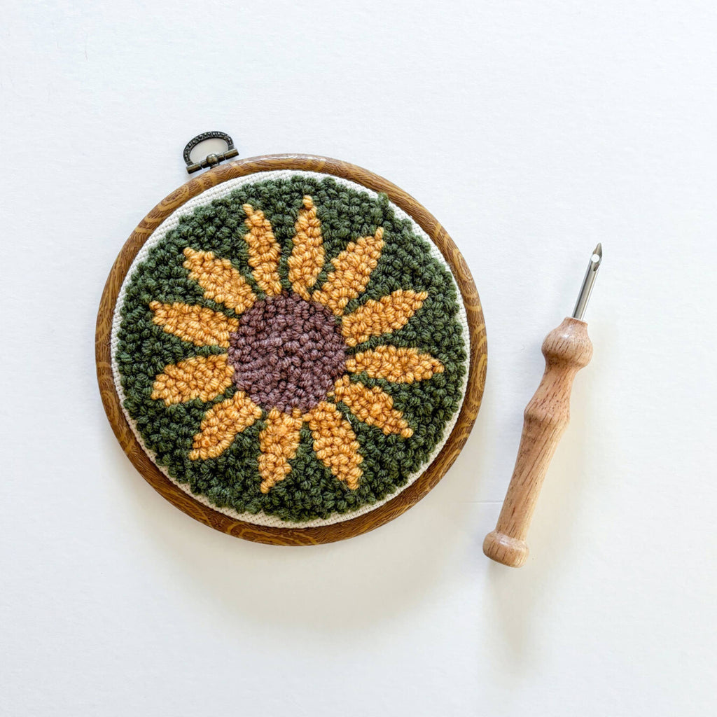 Sunflower Punch Needle Kit