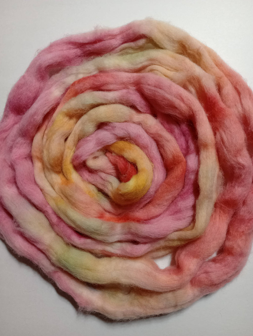 HM Lloyd Shetland Hand Dyed Roving - 100 g. braids - OOAK Starburst