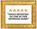 5 Star Bathroom Deluxe Cross Stitch Kit