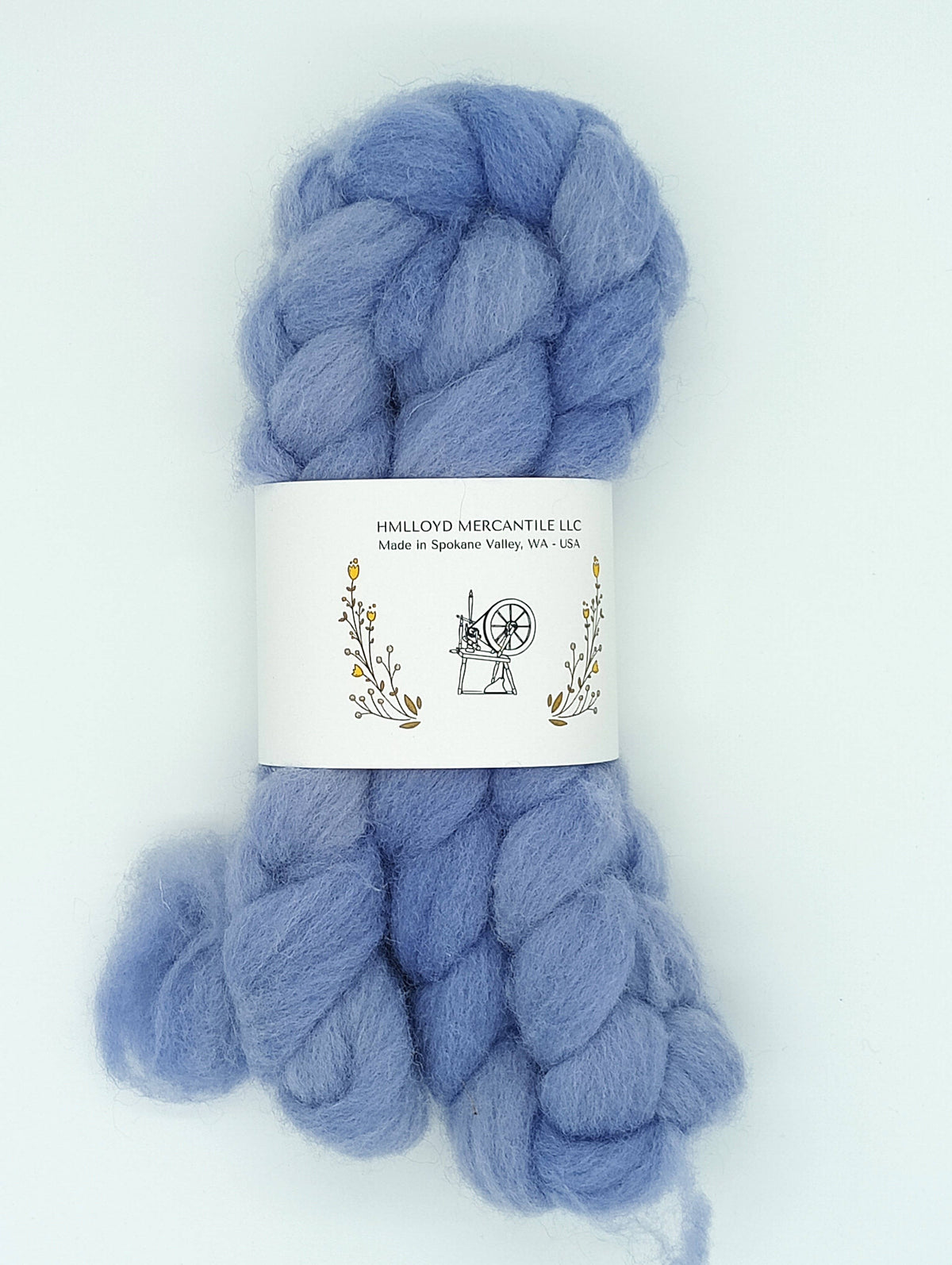 HM Lloyd Shetland Hand Dyed Roving - 100 g. braids - Midnight