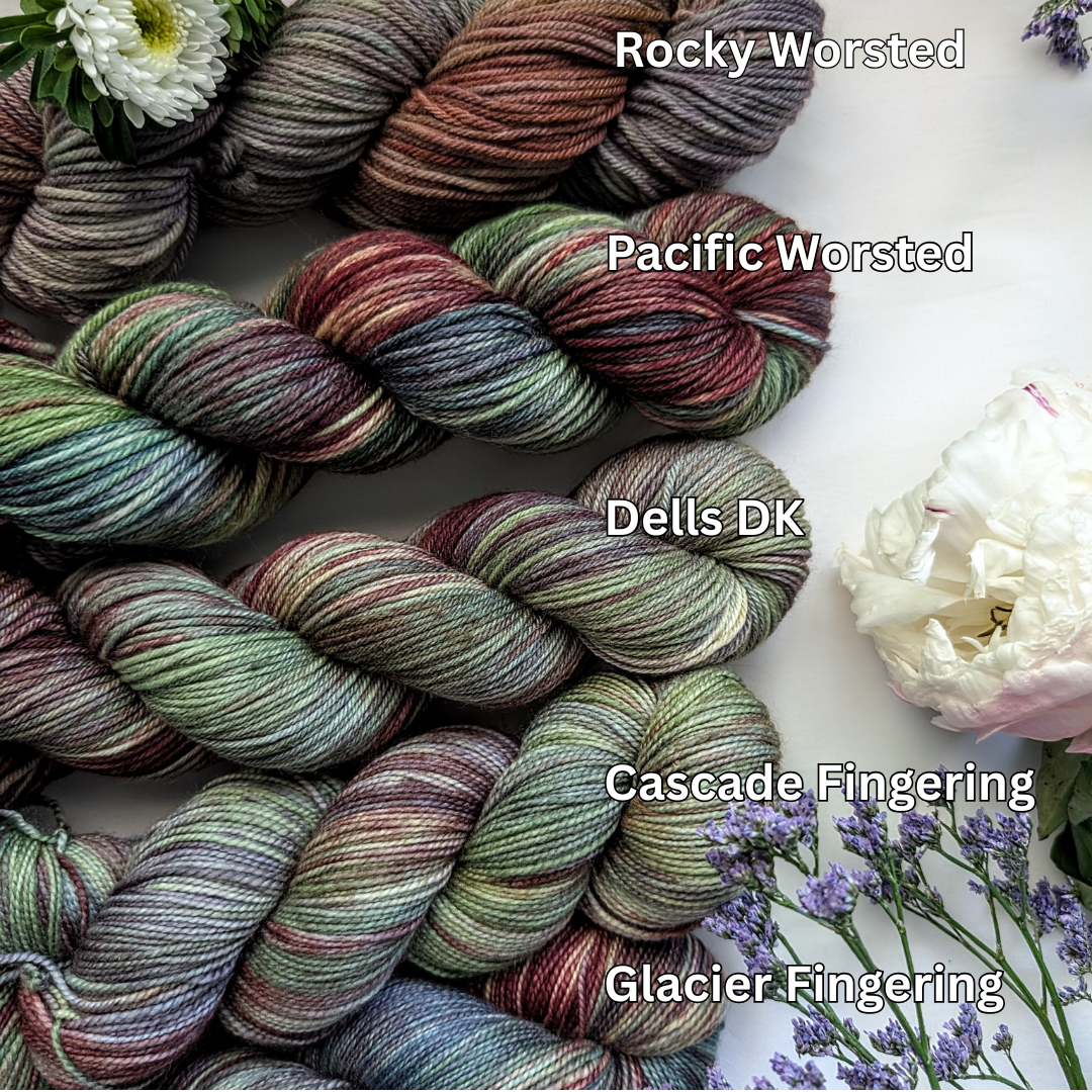The Ginger Needle Yarns - Joshua Tree, Hand Dyed Yarn
