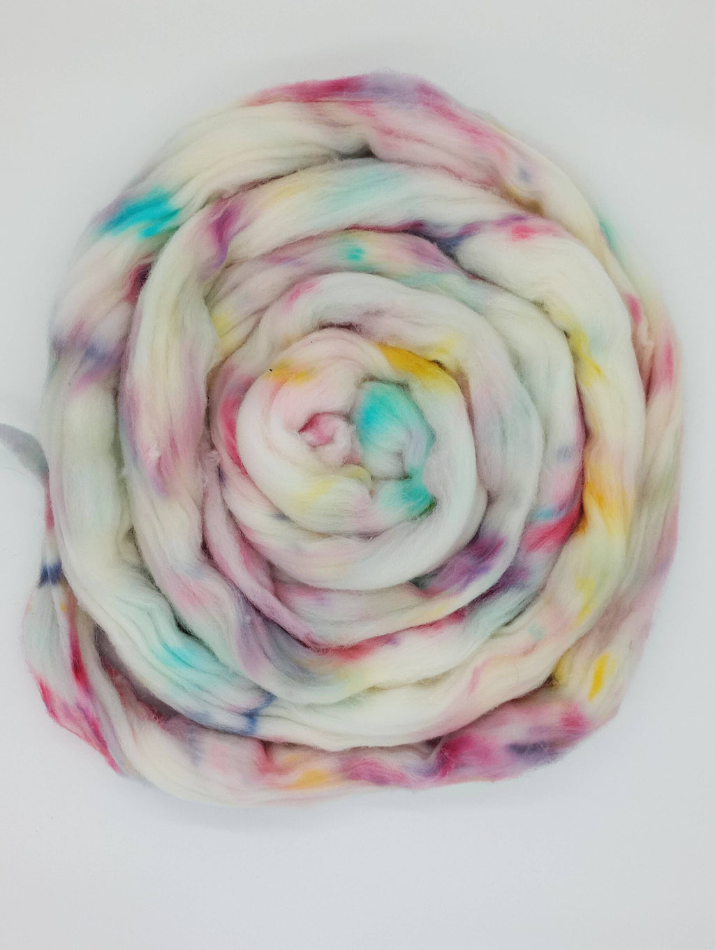 HM Lloyd Merino Hand Dyed Roving - 100 g. braids - OOAK Sprinkles