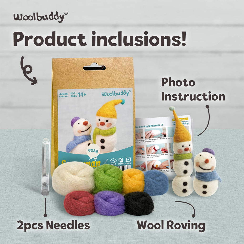 DIY Needle Felting Kit - Snowman
